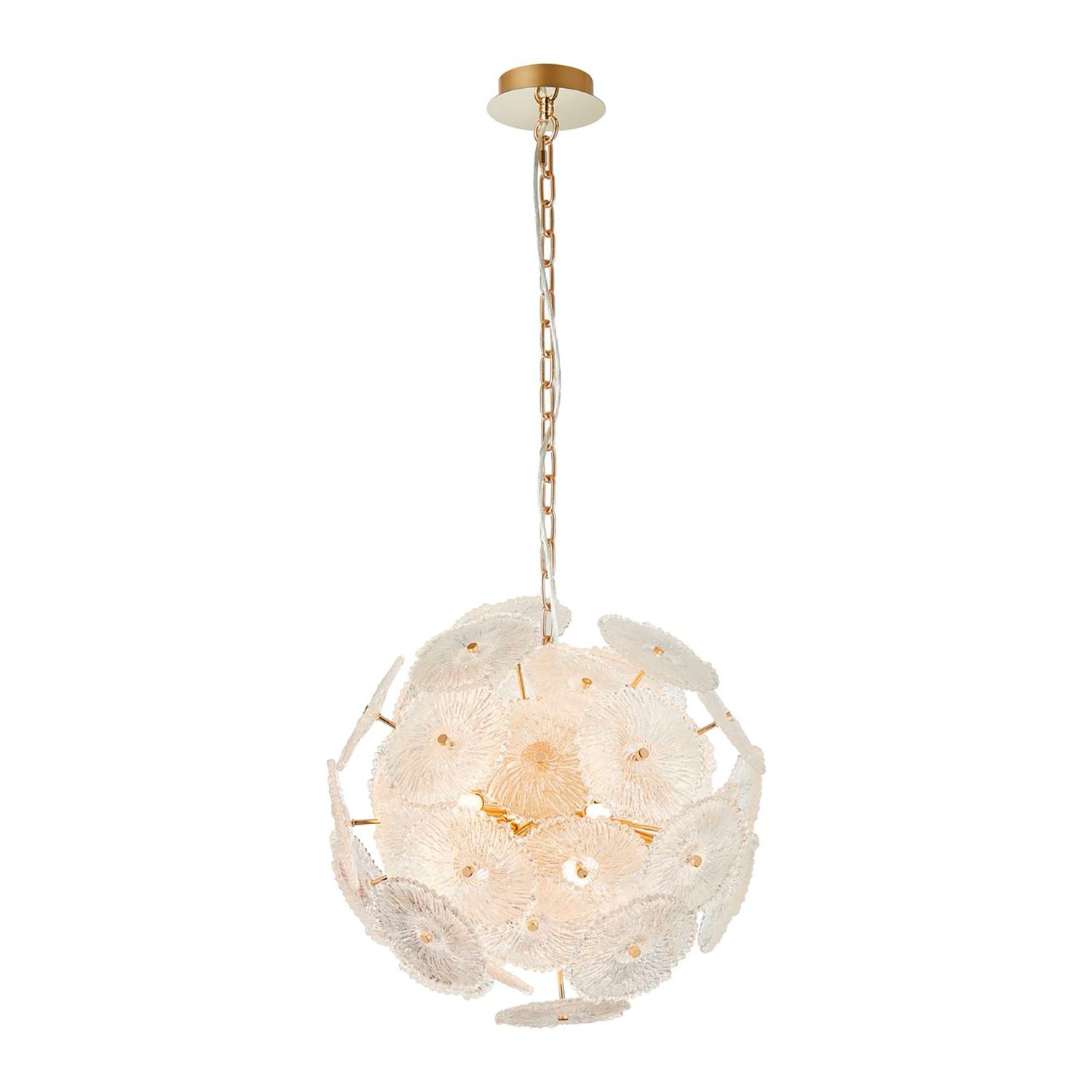 Image 4 Bloom 19.5" Wide 18-Light Brass Chandelier With Clear Glass Shade more views