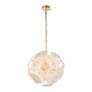 4_Bloom 19.5" Wide 18-Light Brass Chandelier With Clear Glass Shade more views