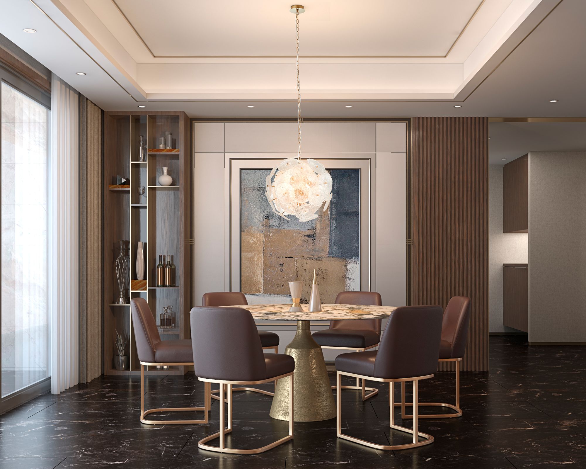 Image 5 Bloom 19.5" Wide 18-Light Brass Chandelier With Clear Glass Shade more views