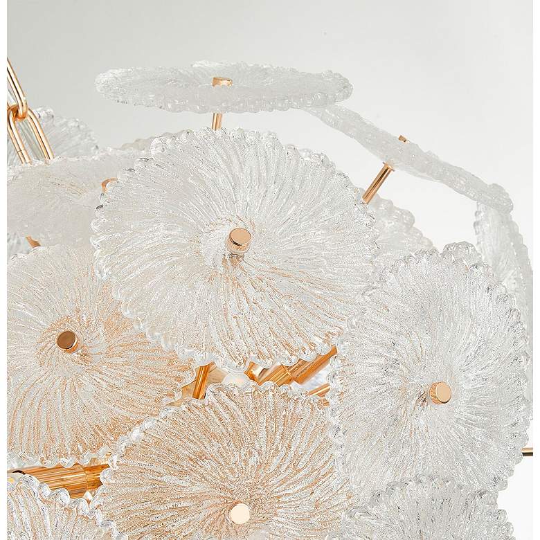 Image 6 Bloom 19.5" Wide 18-Light Brass Chandelier With Clear Glass Shade more views