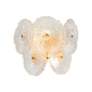3_Bloom 9" High 2-Light Brass Wall Sconce With Clear Glass Shade more views