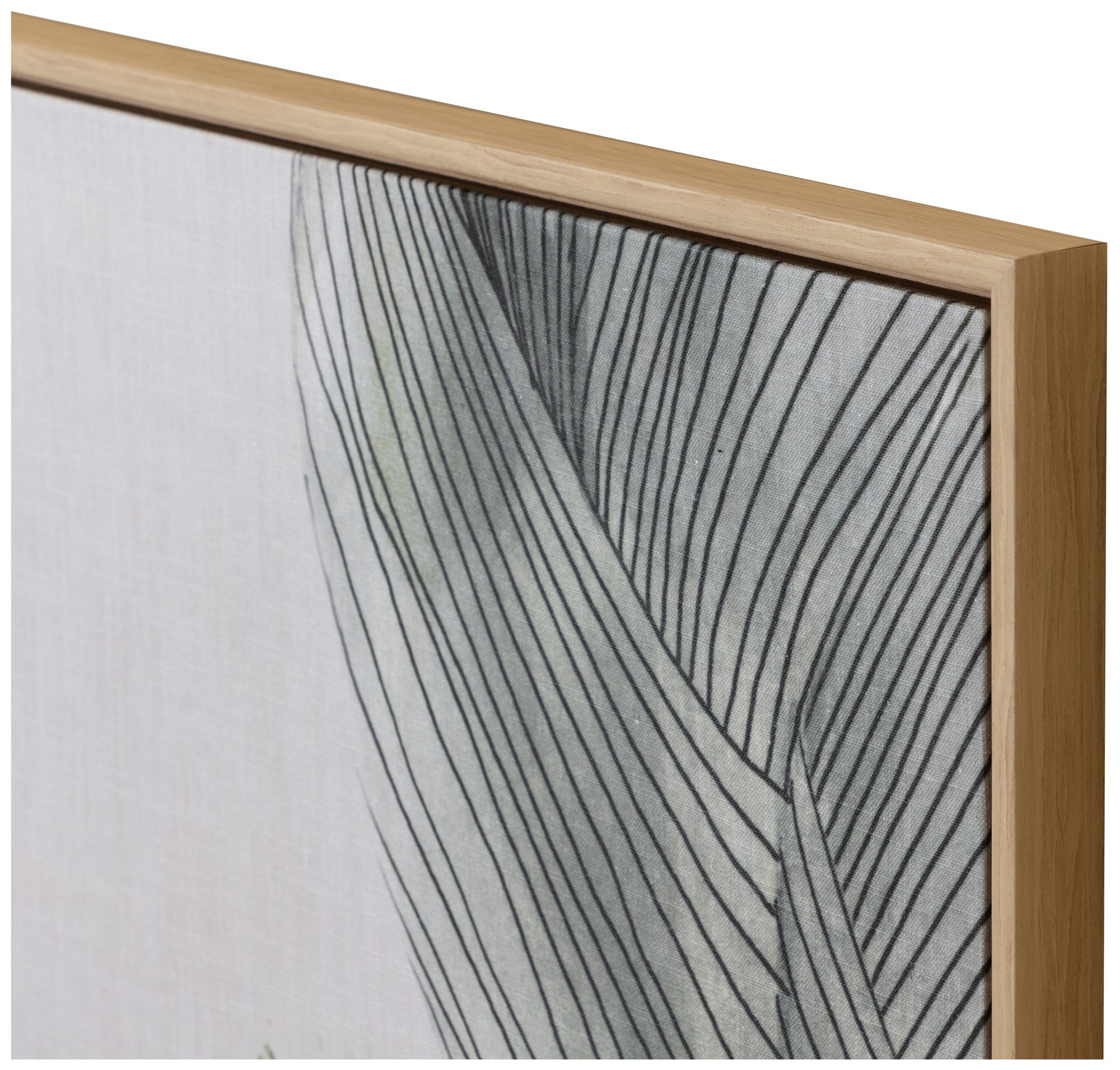 Image 3 Bloom And Flow (Set Of 2) - 30" X 60" - Natural Floater Frame more views