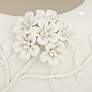 4_Bloomer 8 3/4" Wide White Glazed Floral Decorative Vase more views