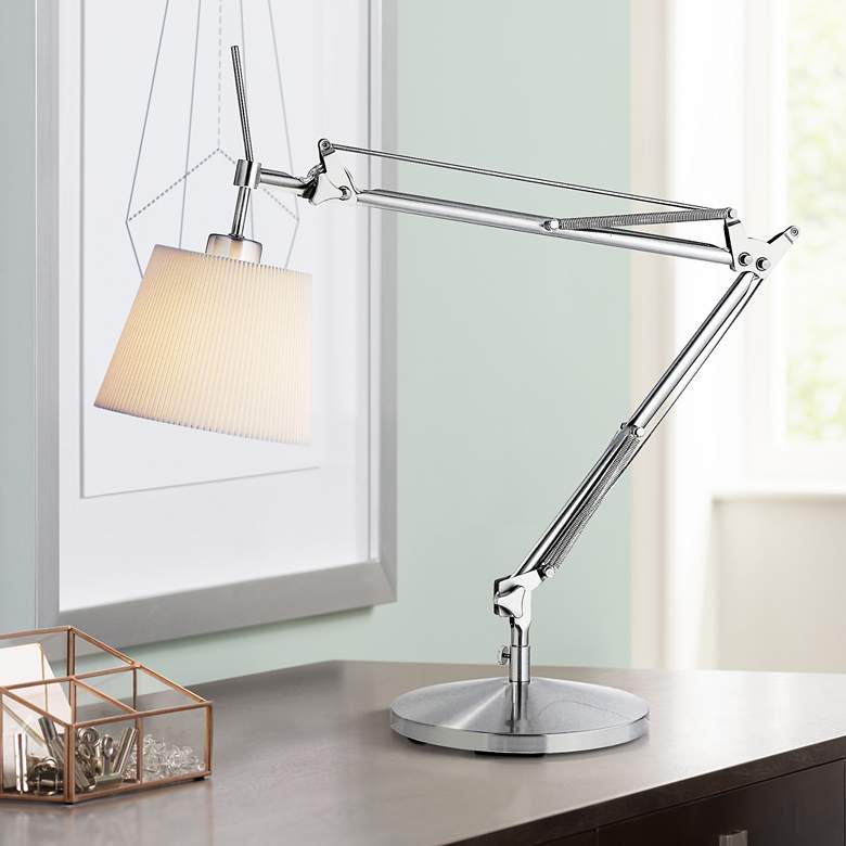 Image 1 Bloomfield Satin Steel Adjustable Table Lamp