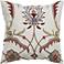 Blooming Fields Embroidered 20" Square Throw Pillow