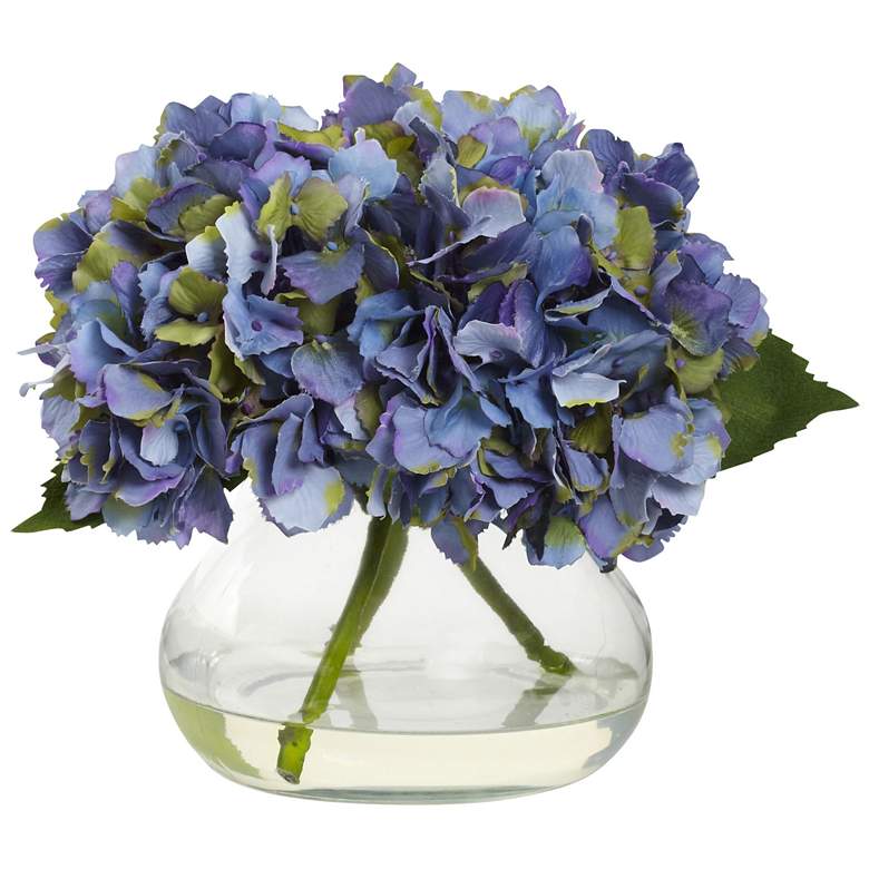 Image 1 Blooming Hydrangea with Vase