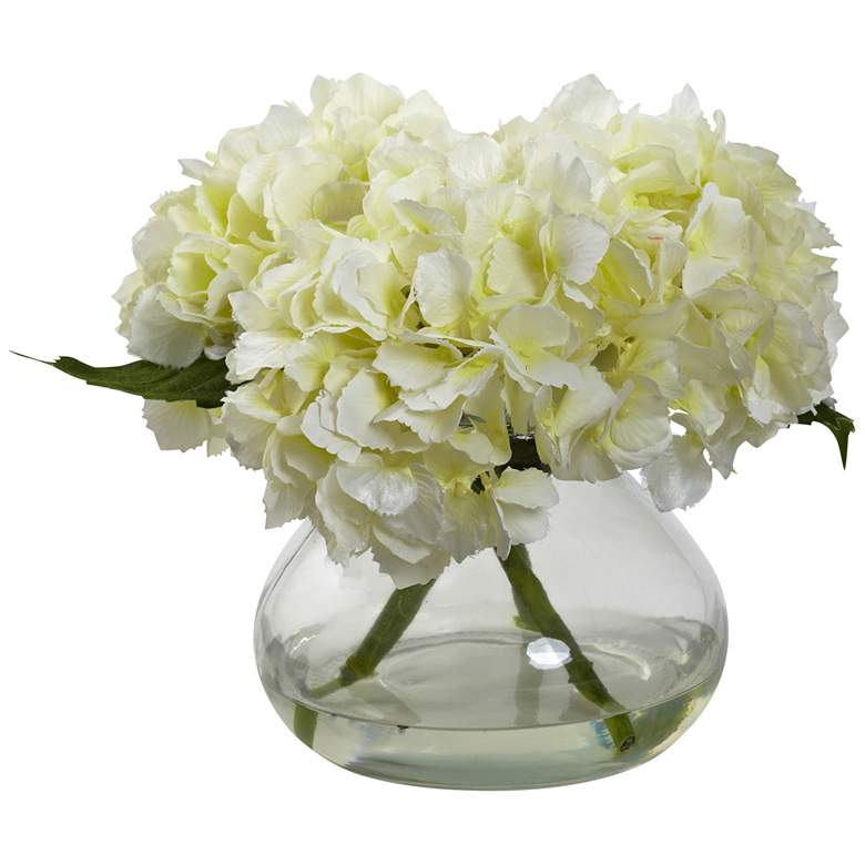Image 1 Blooming Hydrangea with Vase