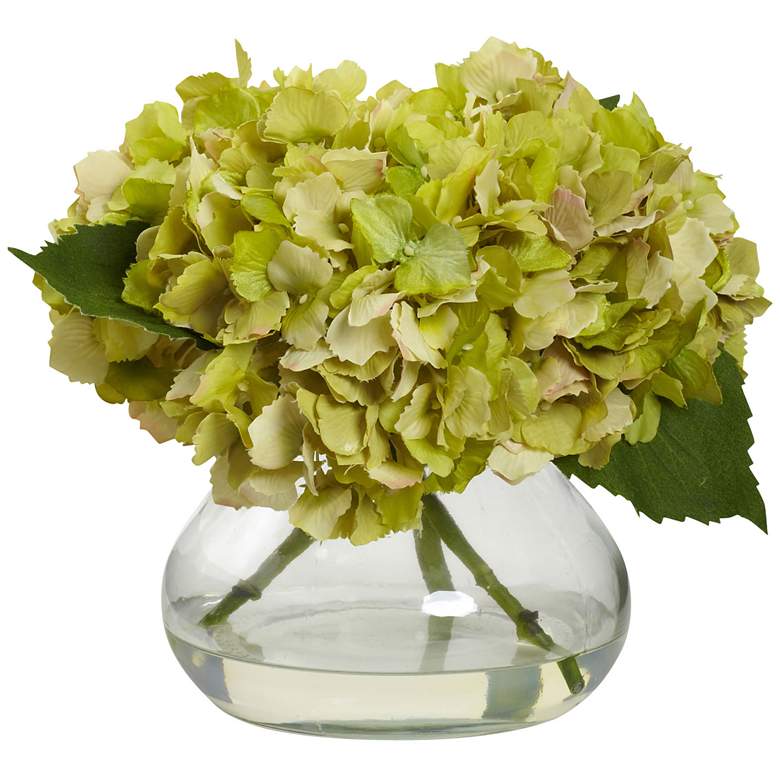 Image 1 Blooming Hydrangea with Vase
