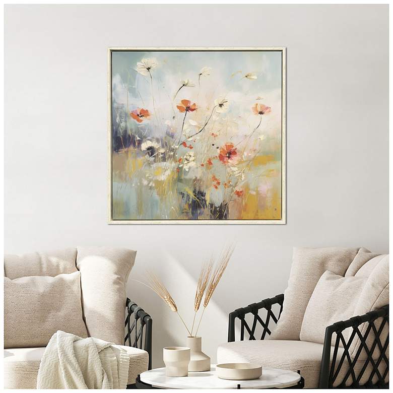 Image 4 Blooms in the Meadow II 38"W x 38"H Modern Canvas more views