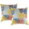 Blooms Perla 18" Square Outdoor Toss Pillow Set of 2