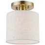 Thumbnail2 of Blossom 1 Light Antique Brass Petite Semi-Flush
