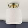 Thumbnail1 of Blossom 1 Light Antique Brass Petite Semi-Flush