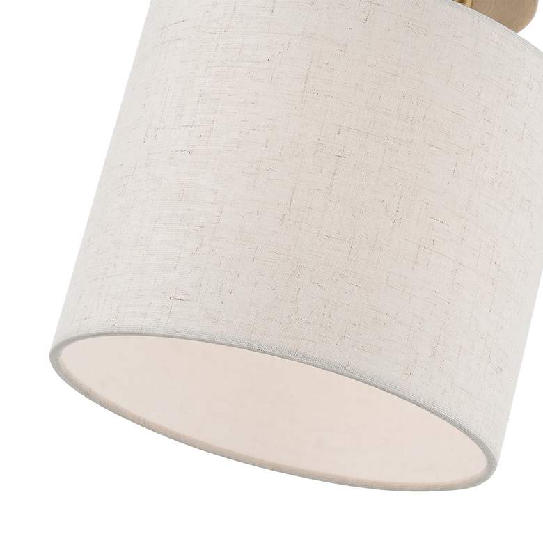 Image 6 Blossom 1 Light Antique Brass Petite Semi-Flush more views