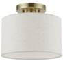 2_Blossom 1 Light Antique Brass Small Semi-Flush