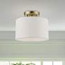 1_Blossom 1 Light Antique Brass Small Semi-Flush