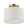 3_Blossom 1 Light Antique Brass Small Semi-Flush more views