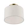4_Blossom 1 Light Antique Brass Small Semi-Flush more views