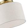 6_Blossom 1 Light Antique Brass Small Semi-Flush more views
