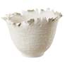 Blossom 10" Tall Off White Ceramic Bowl
