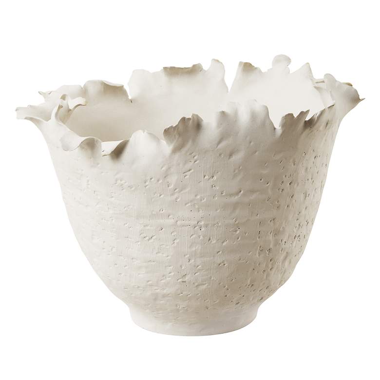 Image 2 Blossom 10" Tall Off White Ceramic Bowl