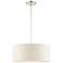 Blossom 18" Wide Brushed Nickel 3-Light Drum Pendant