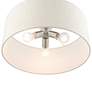 Blossom 18" Wide Brushed Nickel 3-Light Drum Pendant in scene