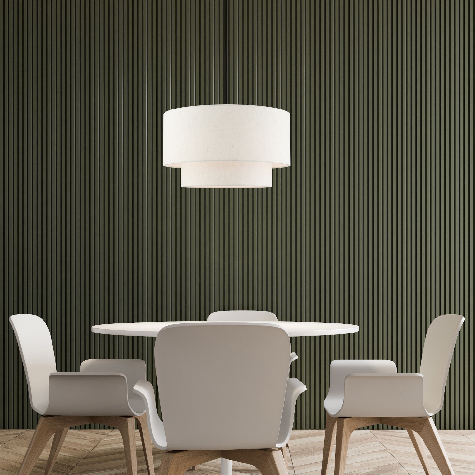 Blossom 20"W English Bronze 2-Tier Drum Shade Pendant Light