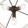 7_Blossom 20"W English Bronze 2-Tier Drum Shade Pendant Light more views