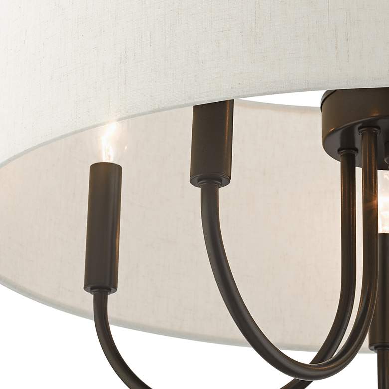 Image 6 Blossom 22" Wide English Bronze Drum Pendant Light more views