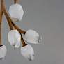 4_Blossom 24 3/4"W Natural-Aged Brass 10-Light LED Pendant more views
