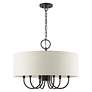 3_Blossom 24" Wide English Bronze Drum Pendant Light more views