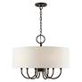 4_Blossom 24" Wide English Bronze Drum Pendant Light more views