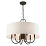 6_Blossom 24" Wide English Bronze Drum Pendant Light more views