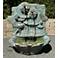 Blossom 37" High Bronze Patina Outdoor LED Wall Fountain
