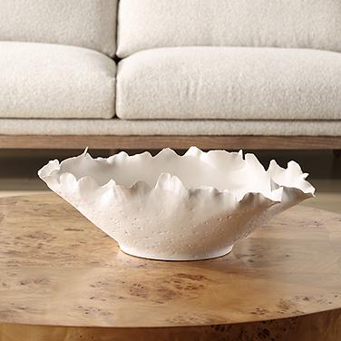 Blossom 4.5" Tall Off White Ceramic Bowl