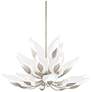 Blossom 40 1/2" Wide Silver Leaf 20-Light Chandelier