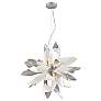 Blossom 6-Light Decorative Floral Windmill Silver Pendant Light