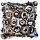 Blossom Black 22" Square Hand-Made Accent Pillow