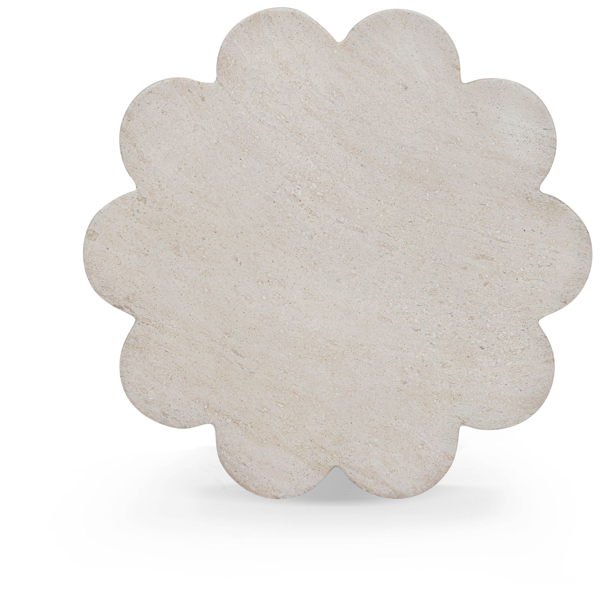 Image 5 Blossom Faux Travertine Indoor/Outdoor Concrete Side Table more views