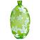 Blossom Large Green and White Glass Vase