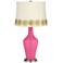 Blossom Pink Anya Table Lamp with Flower Applique Trim