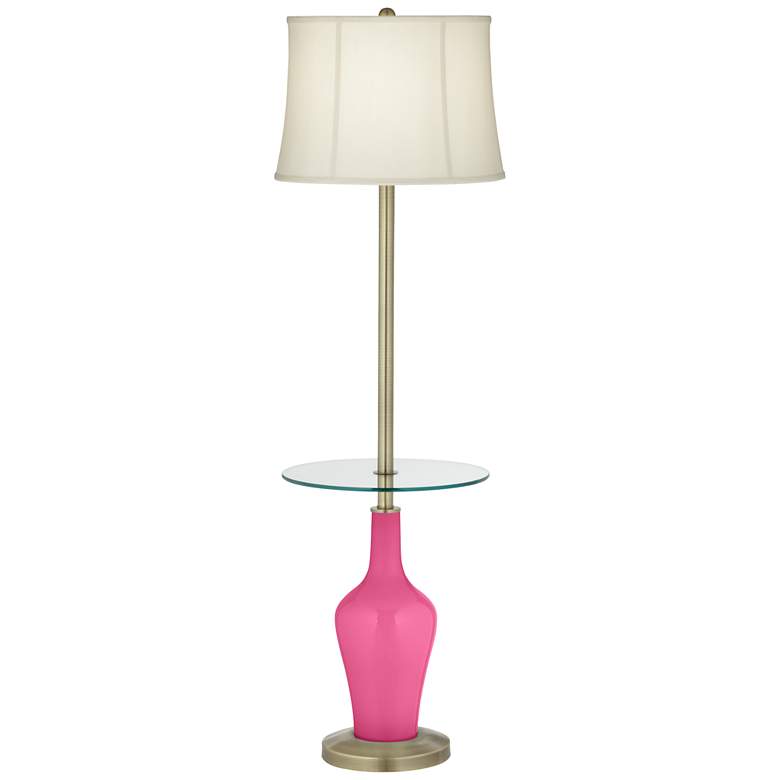 Image 1 Blossom Pink Anya Tray Table Floor Lamp