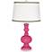 Blossom Pink Apothecary Table Lamp with Ric-Rac Trim