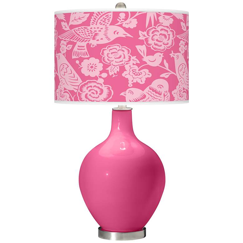Image 1 Blossom Pink Aviary Ovo Table Lamp