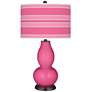 Blossom Pink Bold Stripe Double Gourd Table Lamp
