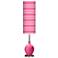 Blossom Pink Bold Stripe Ovo Floor Lamp