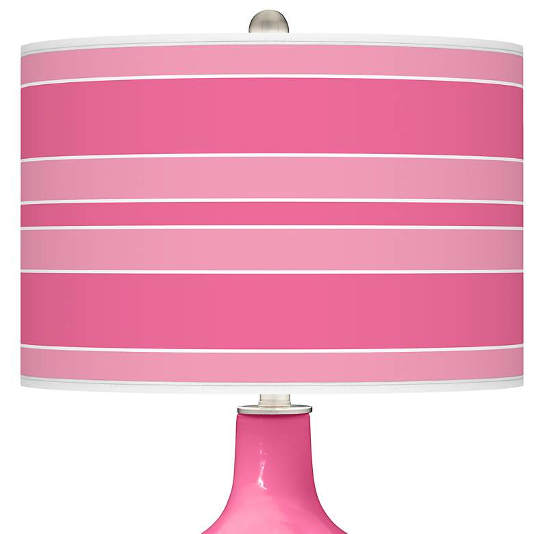 Image 2 Blossom Pink Bold Stripe Ovo Table Lamp more views