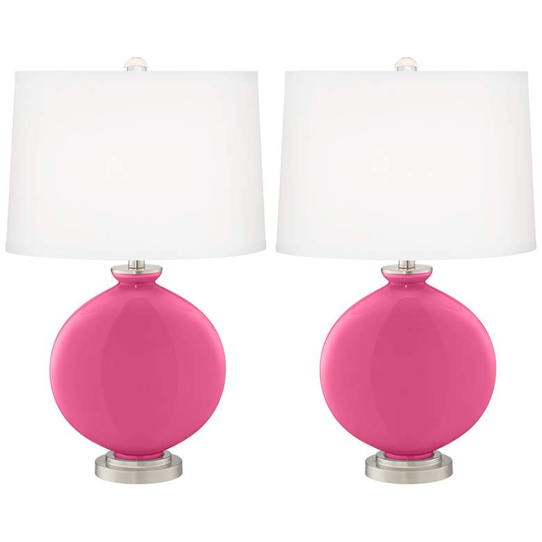 Image 2 Blossom Pink Carrie Table Lamp Set of 2