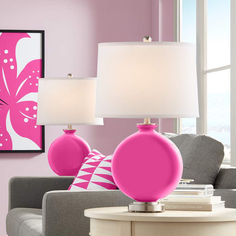 Image 1 Blossom Pink Carrie Table Lamp Set of 2