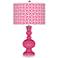 Blossom Pink Circle Rings Apothecary Table Lamp
